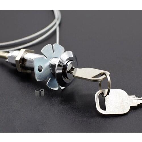 Garage Door Emergency Lock Core Pulling Lock Steel Cable Pulling Lock for Automatic Ggarage Door