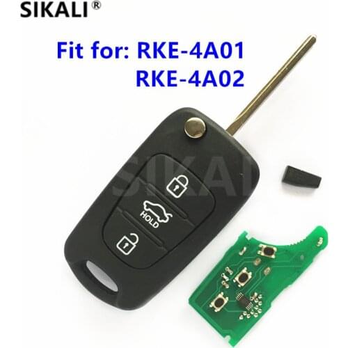 Car Remote Key DIY for RKE-4A01 or RKE-4A02 Vehicle Keyless Entry Fob 433MHz Transmitter ASSY CE 433-EU-TP for KIA