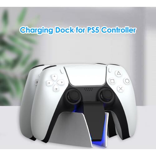 PS5 Type-C DualSense Charging Station Dual Charging Dock Charger Stand for PlayStation 5 DualSense Wireless Game Controller