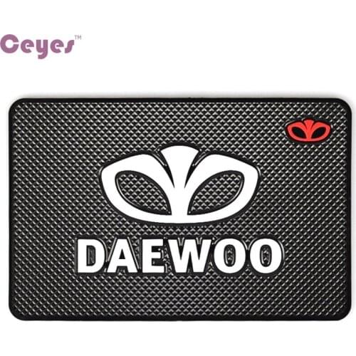 Ceyes Car Styling Car Logo Mat Fit For Daewoo Winstom Espero Nexia Matiz Lanos Car-Styling Sticker Auto Interior Accessories 1pc