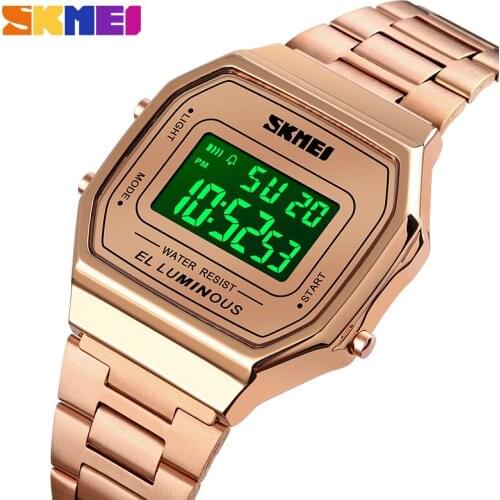 SKMEI Mens Watch Outdoor Chrono Sport Watch Men 12/24 Hour Clock LED Electronic Waterproof Male Wristwatch Relogio Masculino