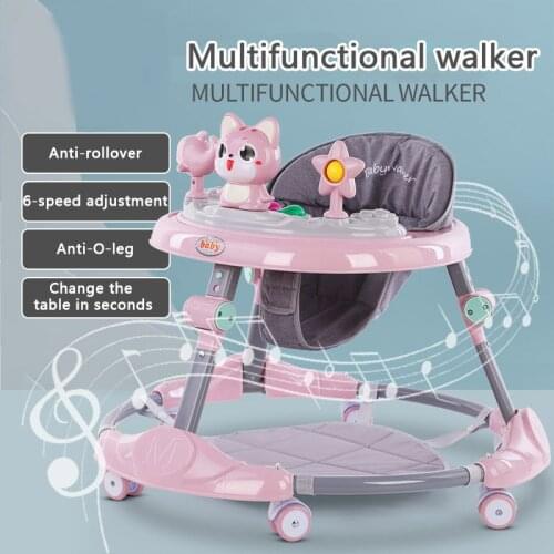 IMBABY Safe ABS material Baby Walker Infant Music Balance Walker With Non-Slip Wheel Better Protect Your Kids Learning To Walk