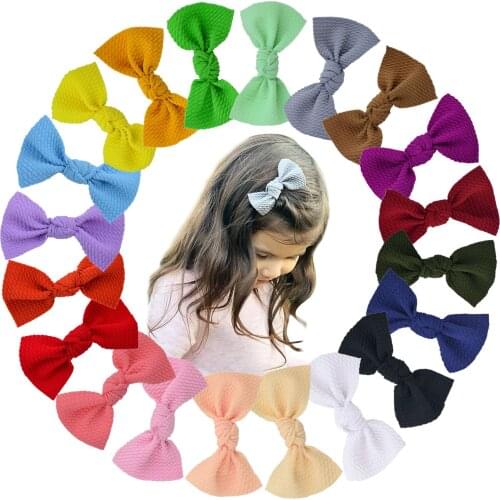 Baby Hair Clips Bow Girl Hairpins Child Bubble Cloth Barrette Kid Candy Color Hairgrips Toddler Hairpin Infant Hair Accessories