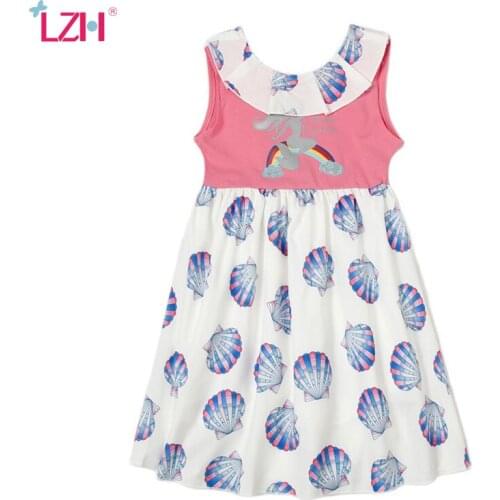 LZH Princess Dress For Child Clothing For Girls 3-4-5-6-7-8 Year Summer 2021 Toddler Kids Clothes Girls Sleeveless Girls Dresses