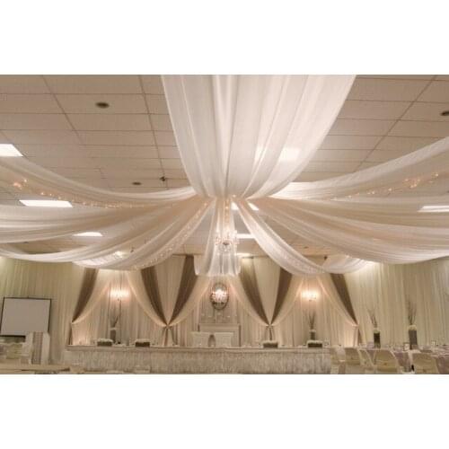 Wedding roof Drape Canopy Drapery for decoration wedding fabric 12m length x 1.4m wide event party decoration
