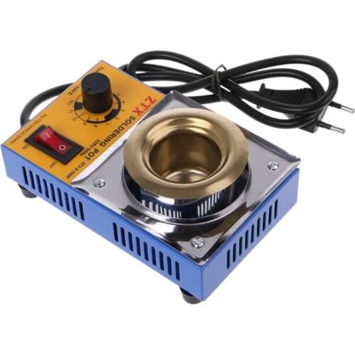 150W EU Plug High Quality Temperature Controlled Soldering Pot Melting Tin Pot Tin Cans Lead-Free AdjustableTemperature