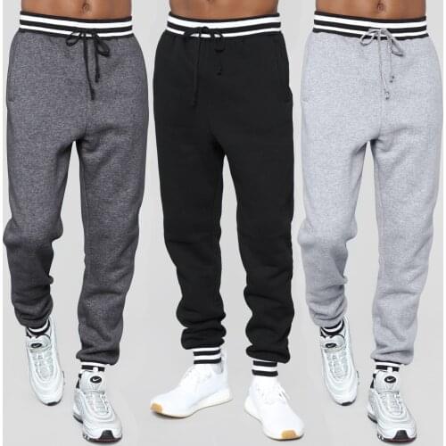 Fashion Jogging Pants for Men Sweatpants Sports Casual Fitness Trousers Antumn Winter Training Runing Loose Long Pants