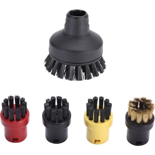 Steam Cleaner Round Brush Cleaning Nozzles Attachments Set 4/5/8 Pcs Replacement for Karcher SC1 SC2 SC3 SC4 SC5 SC7 CTK10