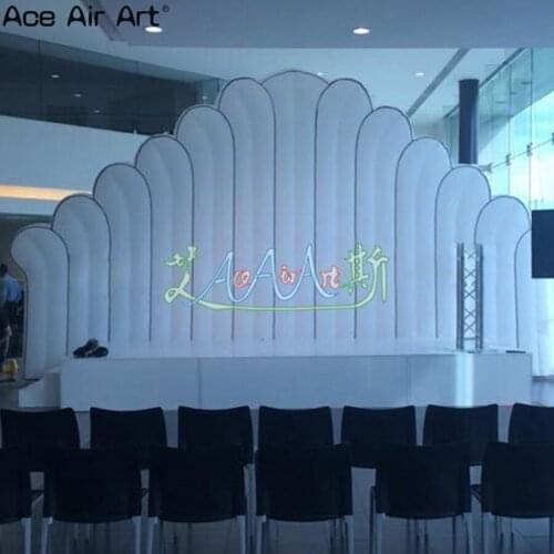 Customized inflatable background wall, Dj background booth inflatable stage wall for event decoration