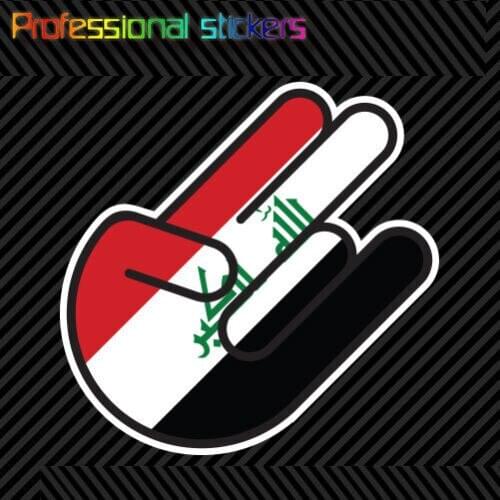 Iraqi Shocker Sticker Die Cut Decal Self Adhesive Vinyl Iraq IRQ IQ Stickers for Motos, Cars, Laptops, Phone