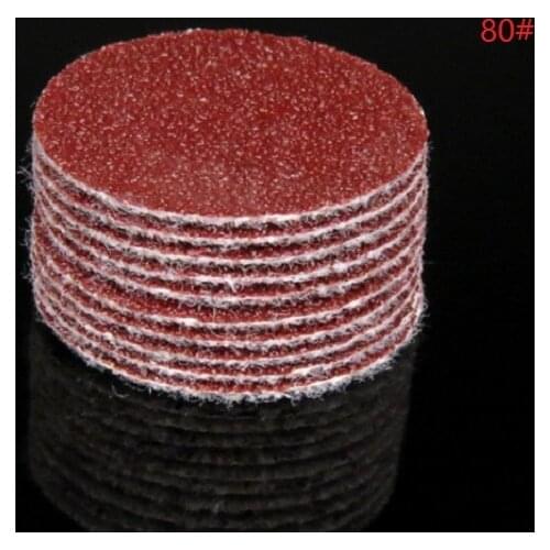 NEW 1" 25mm 10Pcs Flocking adhesive Sandpaper Self-adhesive Aabrasive paper Fits sander/polishers 80-7000