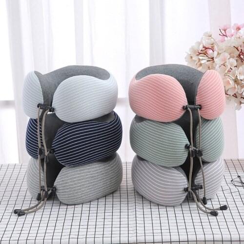Portable Soft U-shaped Slow Rebound Memory Foam Travel Neck Pillow Office Comfortable Skin-friendly Nap Pillow Airplane Pillow