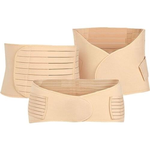 3Pieces/Set Maternity Slimming Bandage Postnatal Bandage Postpartum Belly Shaperwear Waist Cinchers Trainer Corset