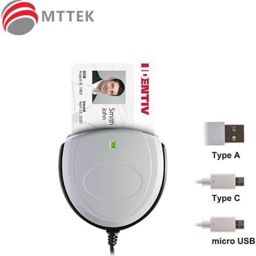 SCR3310 v2.0 Identiv USB type A SmartCard reader - ideal for online banking / secure access / ID card reader
