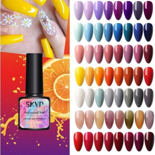 SKVP Summer 8ml Nail Gel Polish Semi Permanent Gel Varnish Base Top Coat UV LED Gel Varnish Soak Off Nail Art Gel Nail Polish