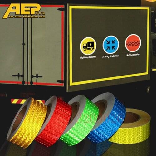 5 Colors Car Reflective Sticker For Bicycle/Truck/ Motorcycle/Camper/Backpack/Helmet/Scooter Self Adhesive Decor Reflection Tape