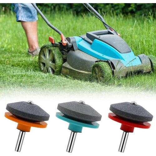 Grinding Drill Sharpener Lawnmower Blade Faster Lawn Mower Sharpener Lawn Blade Sharpener Drill Garden Lawn Mower Parts