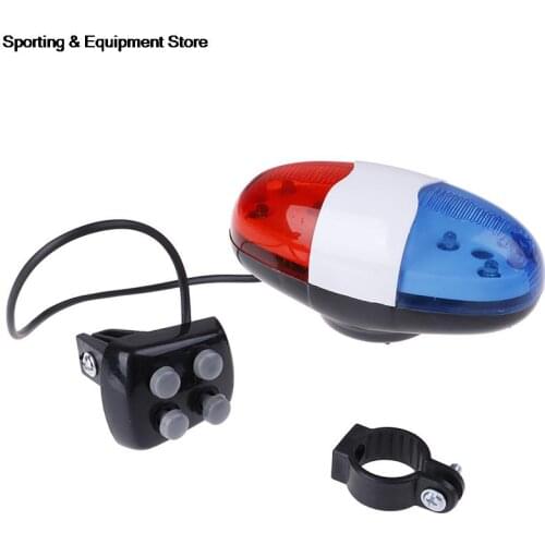 6 LED 4 Tone Bicycle Horn Handlebar Clearly Sounds Bike Call LED Cycling Light Electronic Siren Kids Accessories Bicycle Bell
