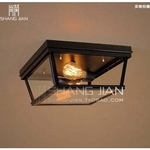 Vintage American industrial village entrance hall bedroom aisle Coffee Edison small crystal tower ceiling lamps