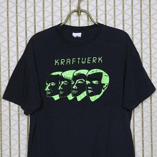 Vintage Kraftwerk T shirt black tee shirt New Wave electronic krautrock electropop synth pop Neu! Gary Numan