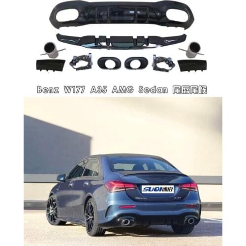 Rear diffuser exhaust tips w177 A35, W205 C43, X253 GLC63, C253 GLC63, W217 S63, W257 CLS53, C238 E53, w213 E53 Mufflers Pipes