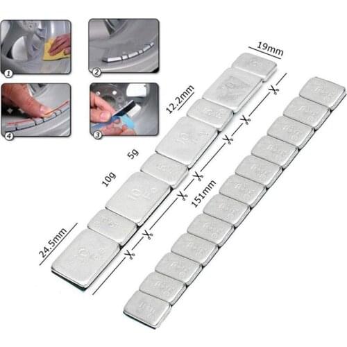 Hot Sale 1pc 60g Universal Car Truck Adhesive Wheel Tire Balance Weights Wheel Tyre Balancing Bar Sticker Auto Accessories