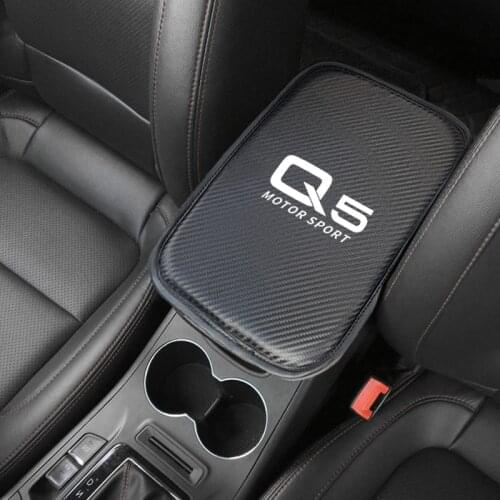 1PCS Car Armrest Pad Covers Auto Seat Armrests Storage Protection Cushion for AUDI Q5 Q7 TT RS5 A4 B5 B6 B7 B8 A3 8P 8V 8L
