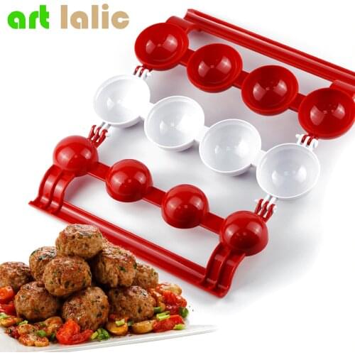 1Pc New Meatballs Maker Meat Fish Ball Mold Christmas Kitchen Homemade Stuffed Meatballs Cooking Tool