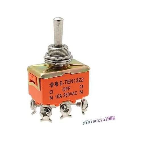 10pcs 15a 250vac Dpdt Centre Off Screw Terminal Toggle Switch