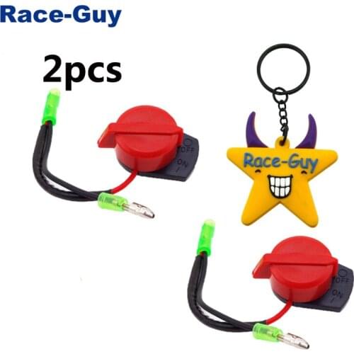 2pcs On Off Stop Switch For Gas Gasoline Generator 5.5 6.5 7 8 11 3HP 168F 188F Engine