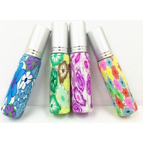200pcs/LOT 10ml 1/3OZ Portable Refillable Perfume Atomizer Spray Bottle Empty Polymer clay Bottles Wholesale BY DHL FREE SHIP