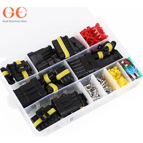 240PCS 1 2 3 4 5 6 Pin Car Waterproof Electrical Terminal Wire Connector With Fuses fuse box