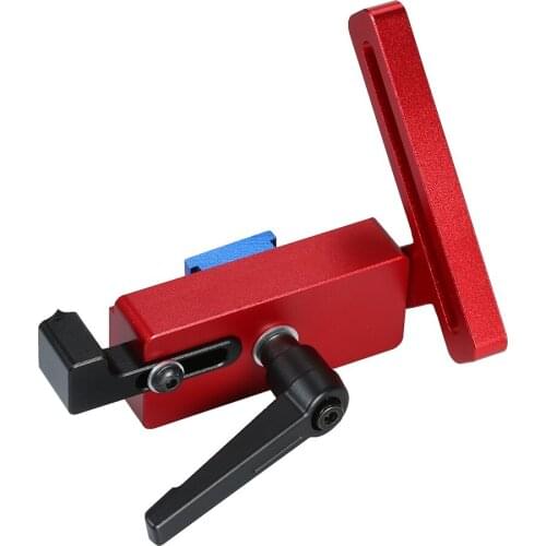 45 Chute Aluminum alloy T-tracks Woodworking Miter Track Stop Chute Stopper for Woodworking Workbench