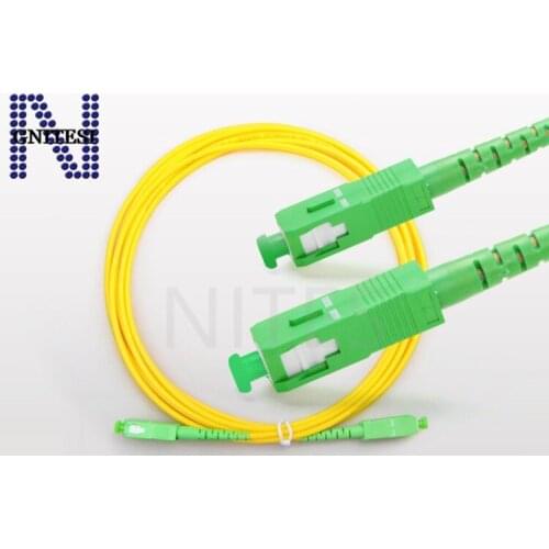 Free shipping/10pcs Original new APC/SC-APC/SC FTTH Standard Fiber optice Patch cord Cable single mode 3m