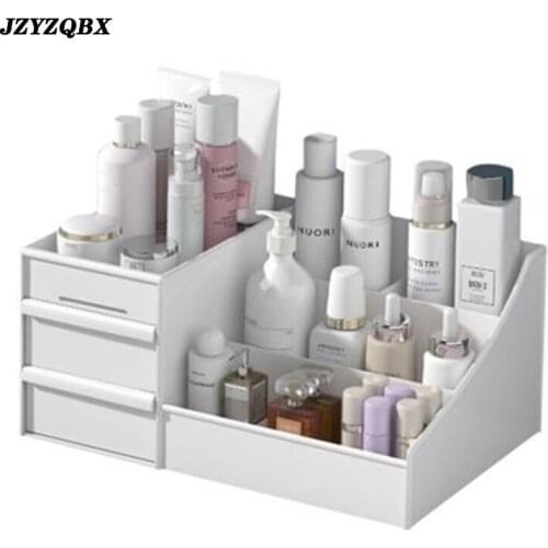 JZYZQBX Organize cosmetics Dedicated cosmetic case Organize and organize Save desktop space Family essential cosmetics cabinet