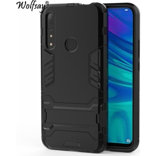 Wolfsay Cover For Huawei Y9 Prime 2019 Case STK-LX3 Slim PC + Soft Rubber Armor Phone Case For Huawei P Smart Z Cover Fundas
