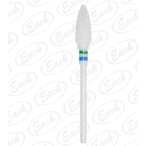 Bullet-White Zirconia Solid Ceramics Nail and Dental Lab Cutter