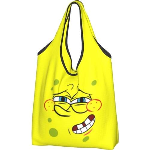 Sponge Baby Bag Woman Shoulder Bag Anime mr krabs Ins Shoppers Bag