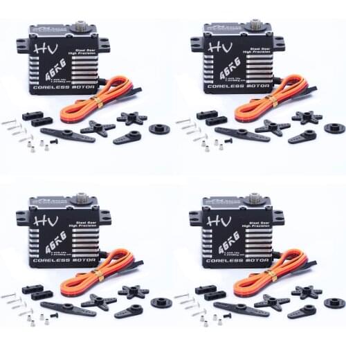 JX Servo CLS-HV7346MG 46kg Coreless High Precision Steel Gear Full CNC Digital Servo for DIY RC Car Helicopter Car Crawler