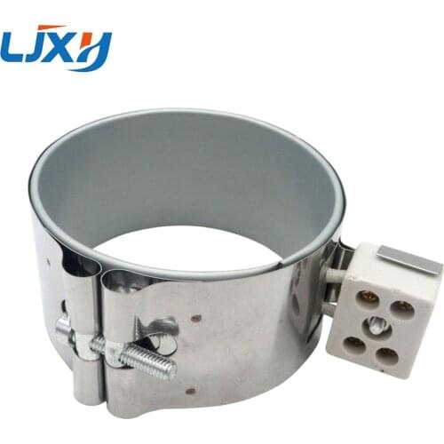 LJXH 530W/570W/600W/650W Ceramic Band Heater Stainless Steel AC220V 100x60mm/100x65mm/100x70mm/100x75mm for Plastic Machinery