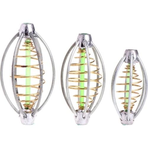 6 Wire Method Carp Fishing Feeder Swim Feeders Spring Lead Sinker 5cm 6cm 7cm