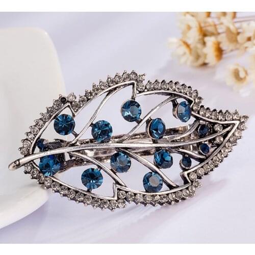 Trendy Version Alloy Hairpins for Female Womens Crystal Cute Black Bow Hair Accessories Hair Clip Ornaments Barrettes
