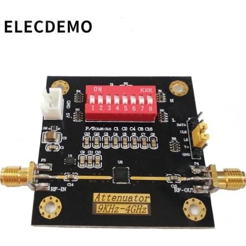 PE43702 module digital RF attenuator module bandwidth 9K~4GHz 0.25dB step accuracy maximum gain 31.75dB