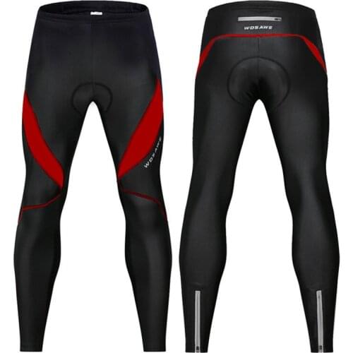 Men Cycling Tights Pants fleece warm 4D Padded Long Road MTB Bicycle Pants Reflective silicone Pants motorcycle Trousers