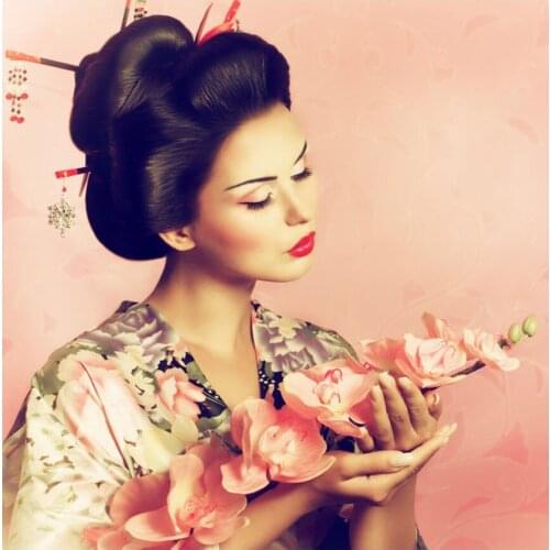 DIY Diamond Painting geisha girl patterns5D full drill square/round bead Embroidery with Diamonds Mosaic Paint kit Decor Art