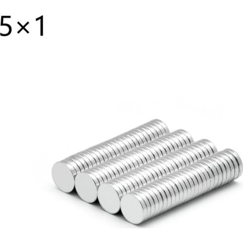 30~100Pcs Mini Small N35 Round Magnet 5x1 5x2 5x3 5x4 5x5 mm Neodymium Magnet Permanent NdFeB Super Strong Powerful Magnets