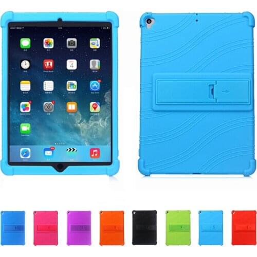 For iPad Air 3 10.5 inch A2152 A2123 A2153 A2154 Soft Silicone Tablet Case for iPad Pro 10.5 inch Kickstand Shockproof Cover