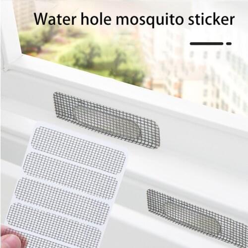 Self-Adhesive Screens Doors And Windows Water Outlets Sticker Mosquito Sticks Water Holes Gauze And Velcro