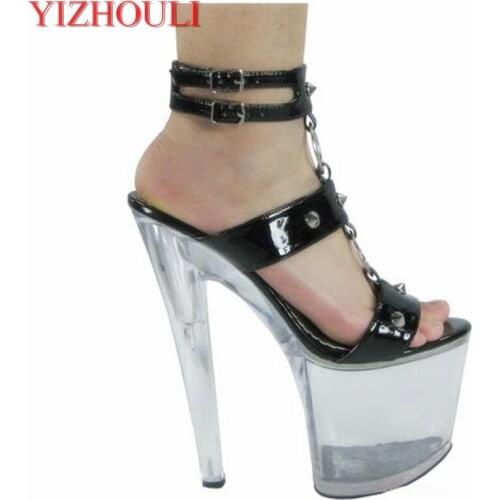 Roman style sandals graceful sexy special ultra-high with crystal shoes sandals cultivate ones morality show 17cm