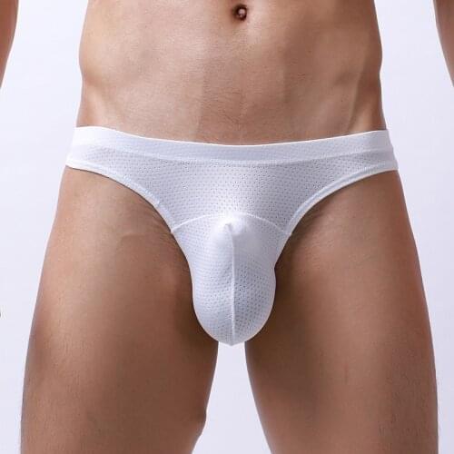 Sexy Mens Underwear Transparent Loose European Size Mens Briefs Breathable Comfort